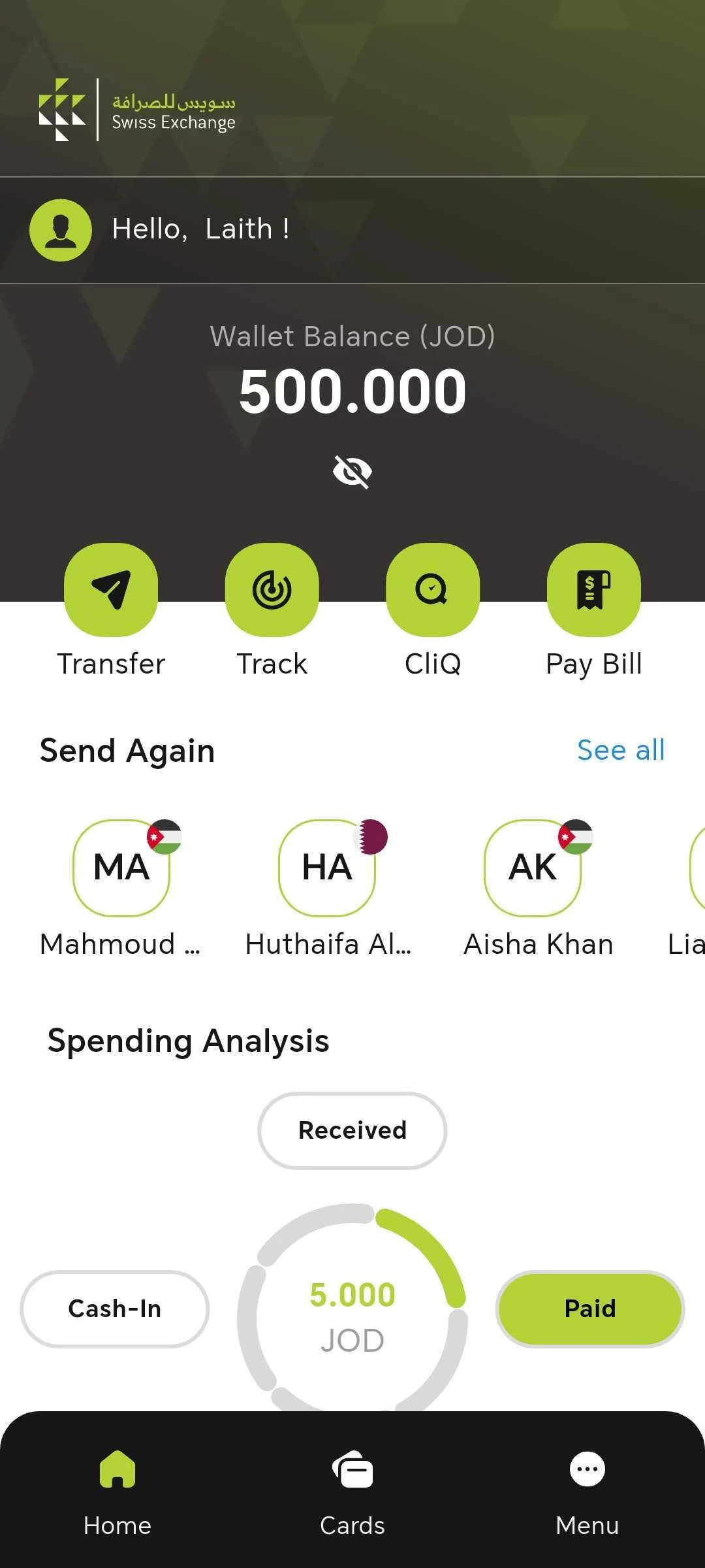 Swiss Exchange screenshot